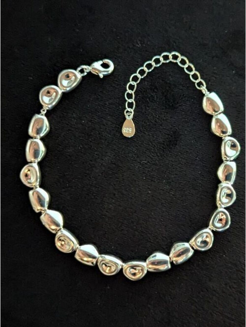 Sterling Silver 925 Bracelet Beaded Minimalist Quiet Luxury Gift Womens